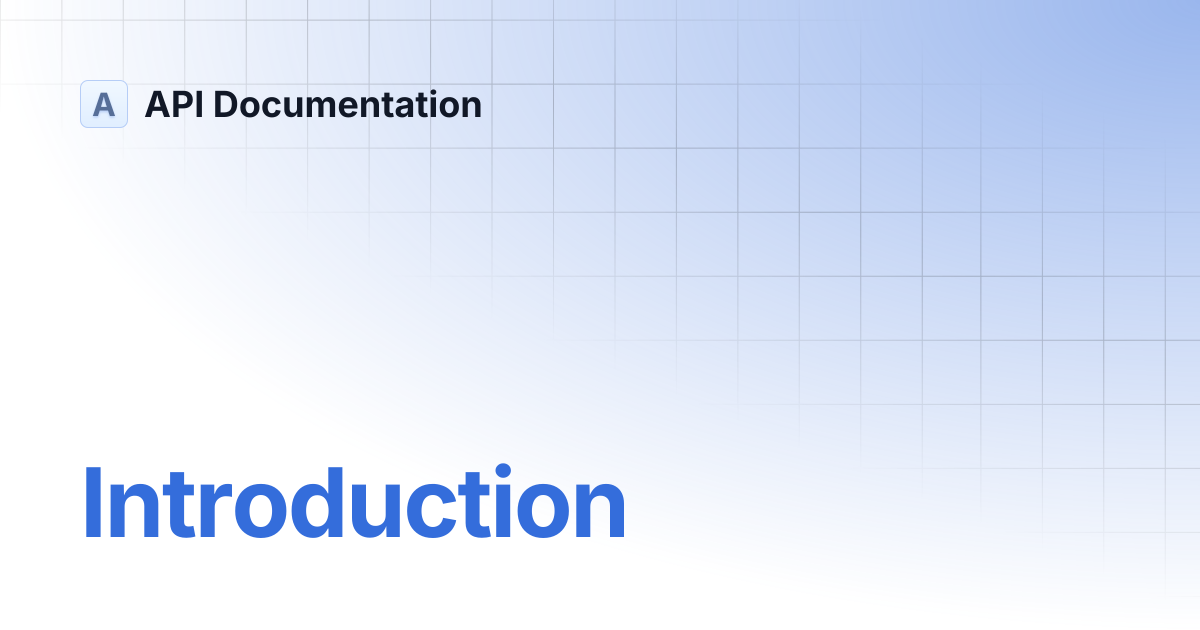 Introduction | API Documentation